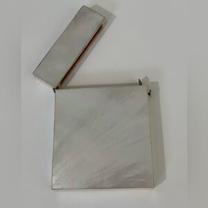 Antique 19h century mother of pearl calling card box